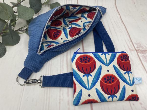 Hip Bag blau mit Minitasche Hip Bag blau mit Minitasche